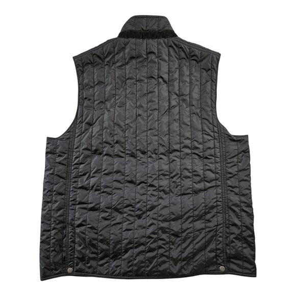 HAGGAR Heritage Collection Men's Vest Full Zipper & Button Poly Fill Black 2XL - Picture 2 of 4